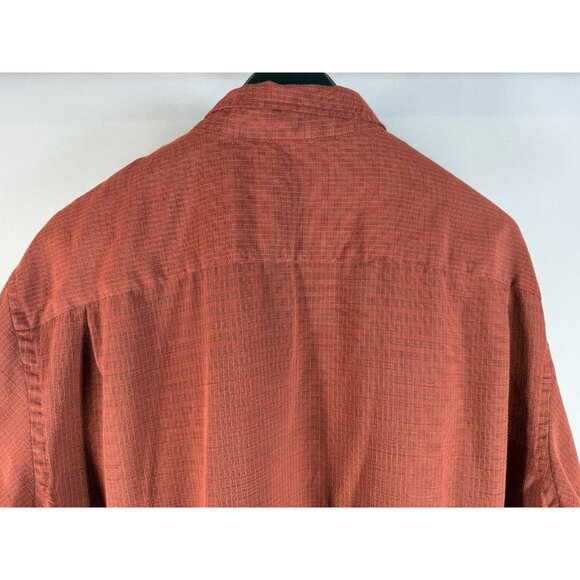 Van Heusen Short Sleeve Button Up Shirt, Burnt Orange, Men's Size XXL - Picture 7 of 12
